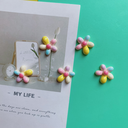 Bright colorful five-petal flower DIY resin accessories