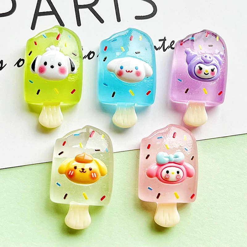 Sanrio Luminous Ice Cream DIY Resin Accessories