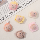 Cartoon cute chicken drumstick potato chips bear DIY flocking resin accessories