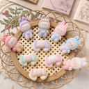 Cartoon Laboo Bunny Bear Bow DIY Flocking Resin Accessories