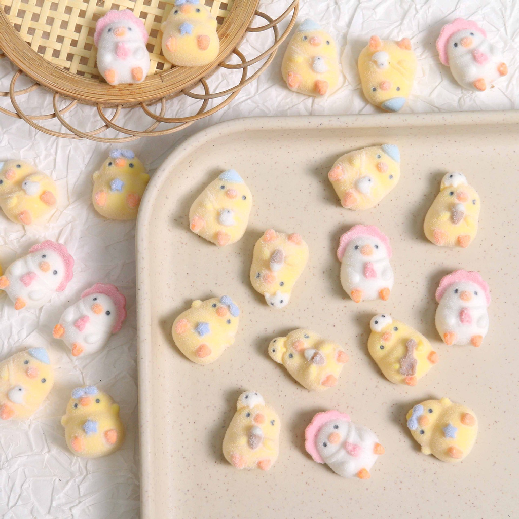 Cute little chick DIY flocking resin accessories