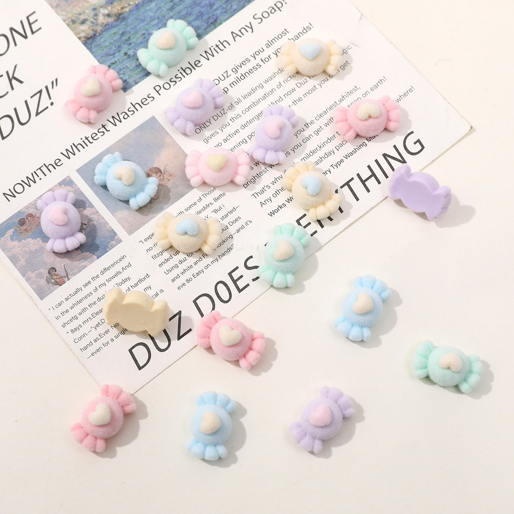 Mini Love Candy DIY Flocking Resin Accessories
