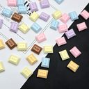 Colored milk tablets DIY mini simulation food play resin accessories