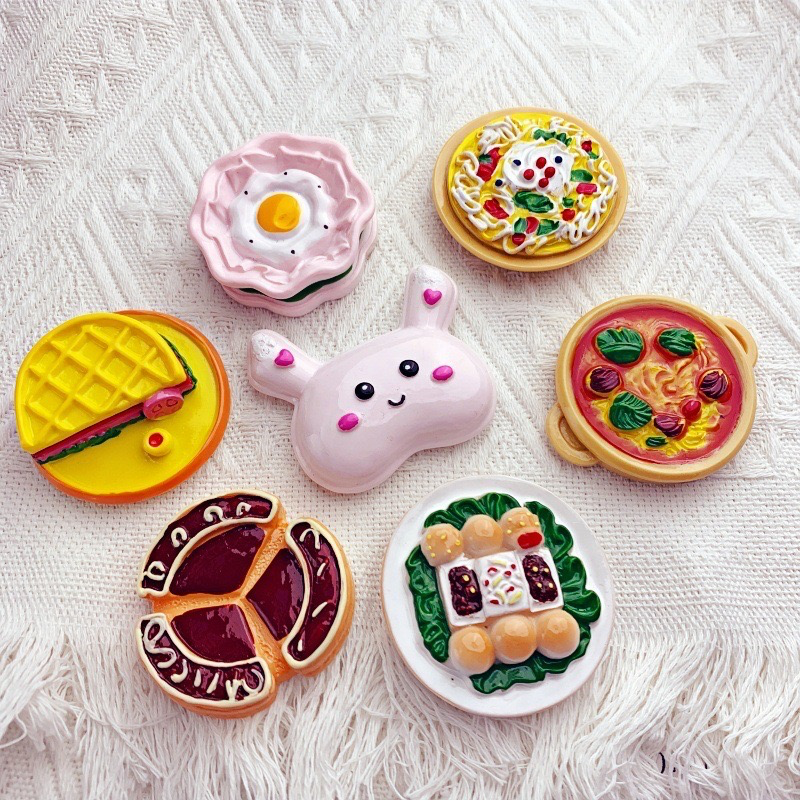 DIY simulated food play resin accessories for vertical grilled chicken legs and wings