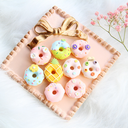 Healing color donut DIY simulation food play resin accessories