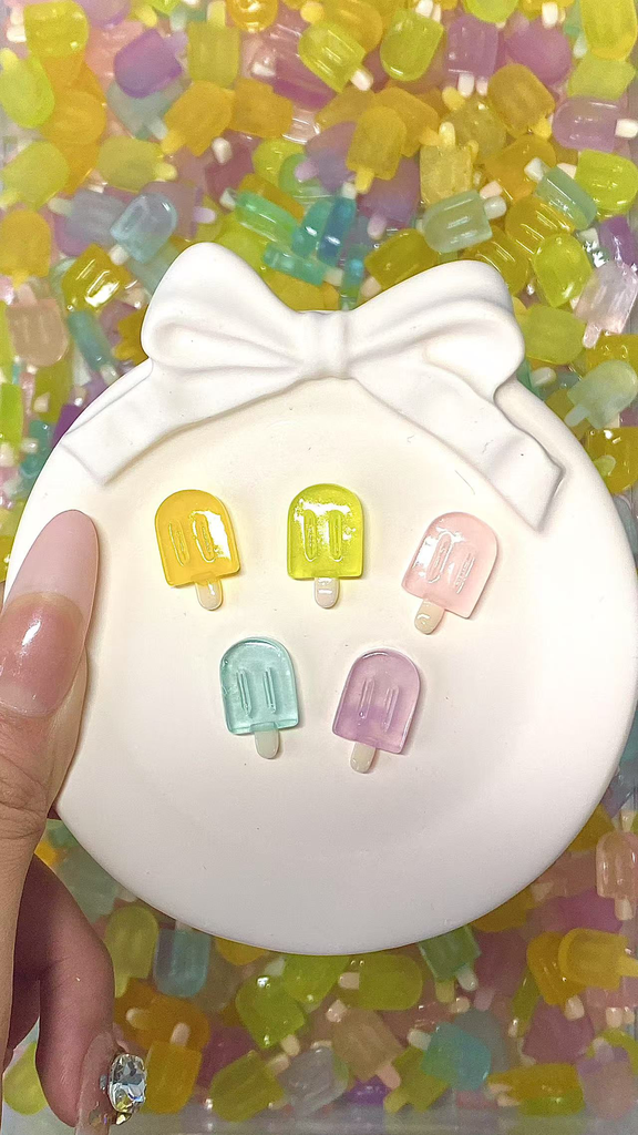 Glow in the Dark Ice Cream Popsicles charm