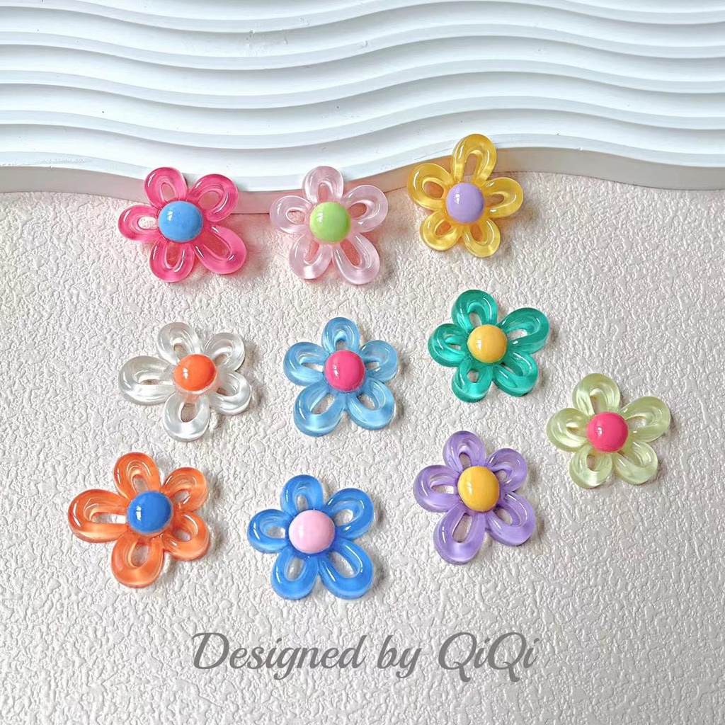 Hollow flower DIY resin accessories