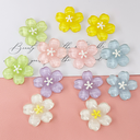 Small fresh and transparent five-petal flower DIY resin accessories