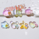 AB glue pearlescent five-pointed star bow DIY resin accessories