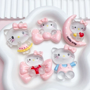Large size luminous cartoon cat DIY resin accessories