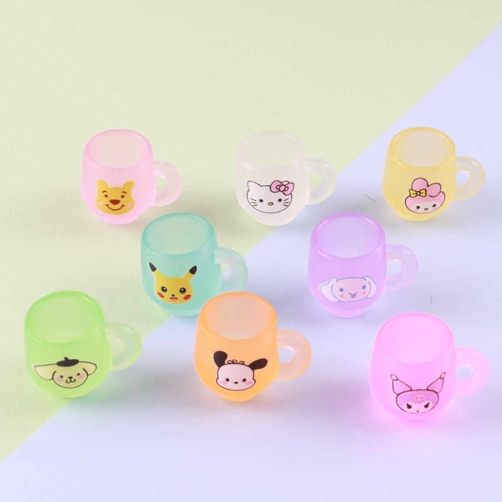 Cartoon Luminous Cup DIY Simulation Resin Accessories