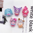 Highly transparent sequined faceted cartoon Melody animal DIY resin accessories