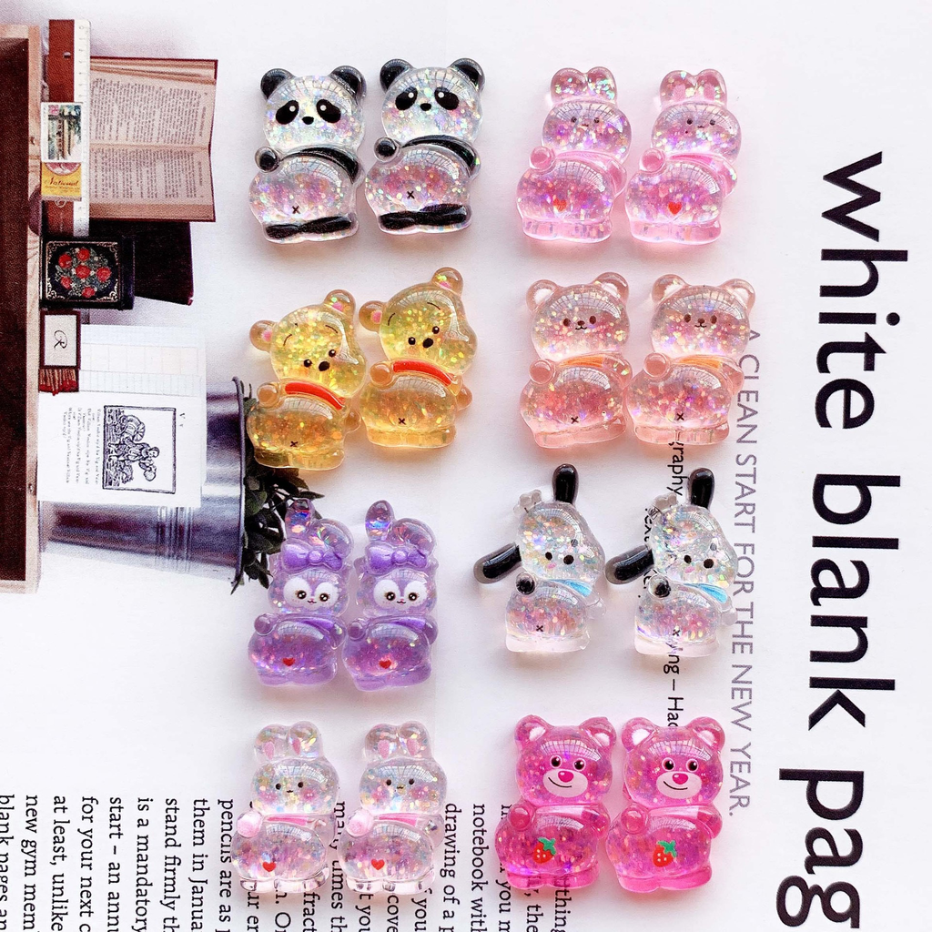 AB glue high transparent sequins cartoon animals DIY resin accessories