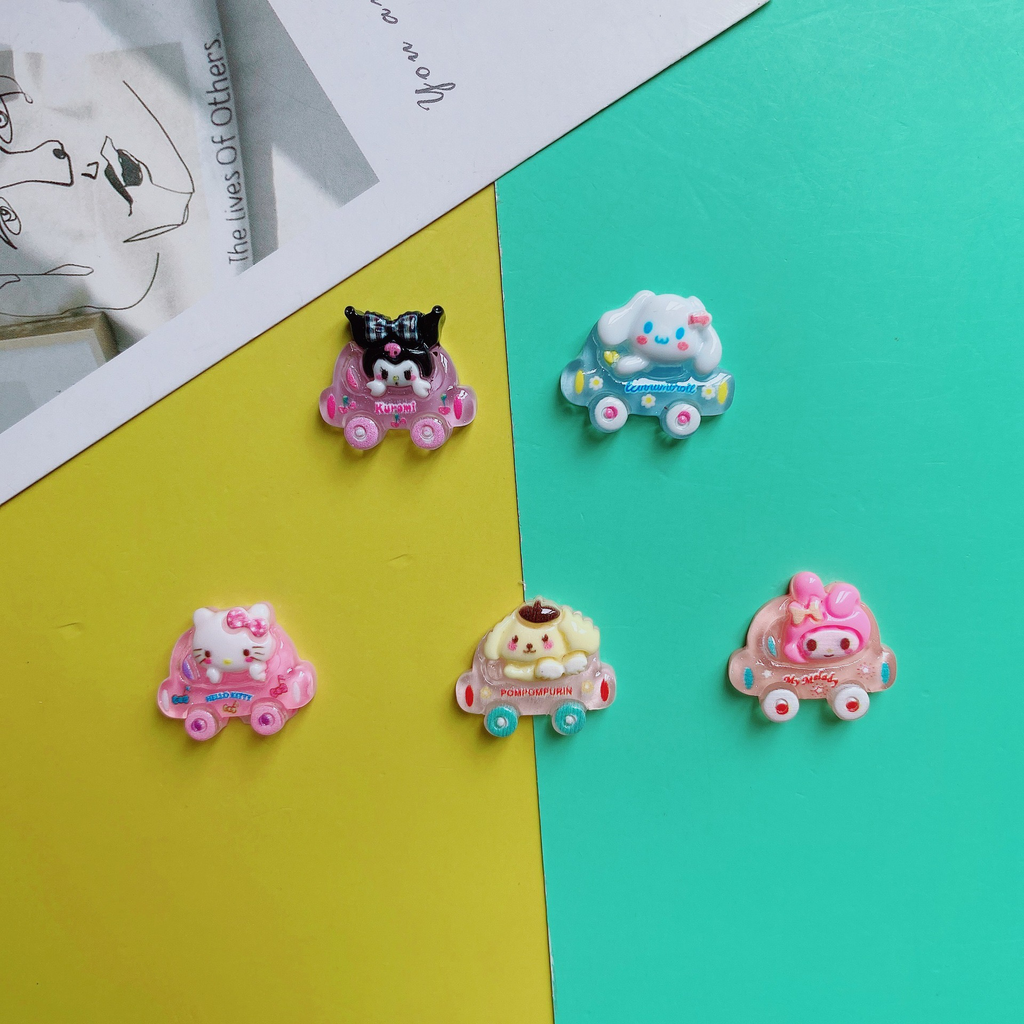 Ice transparent cartoon Sanrio car DIY resin accessories