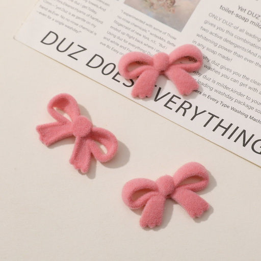 Flowing bow tie DIY flocking resin accessories